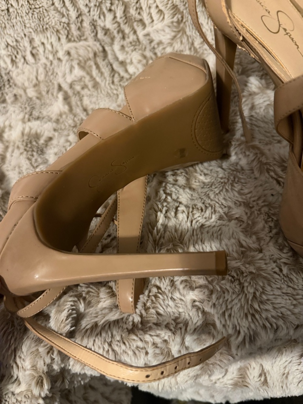 Jessica Simpson’s Beverlie Open-Toe Platform Stiletto Sandals - Picture 5 of 5